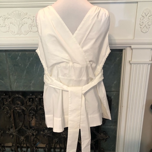 Tomorrow’s Mother White Maternity Top Large - Picture 3 of 4